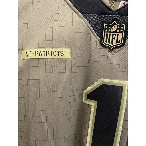Nike NFL Cam Newton NE Patriots Salute to Service Jersey Men's X Large - Sewn - Picture 5 of 12